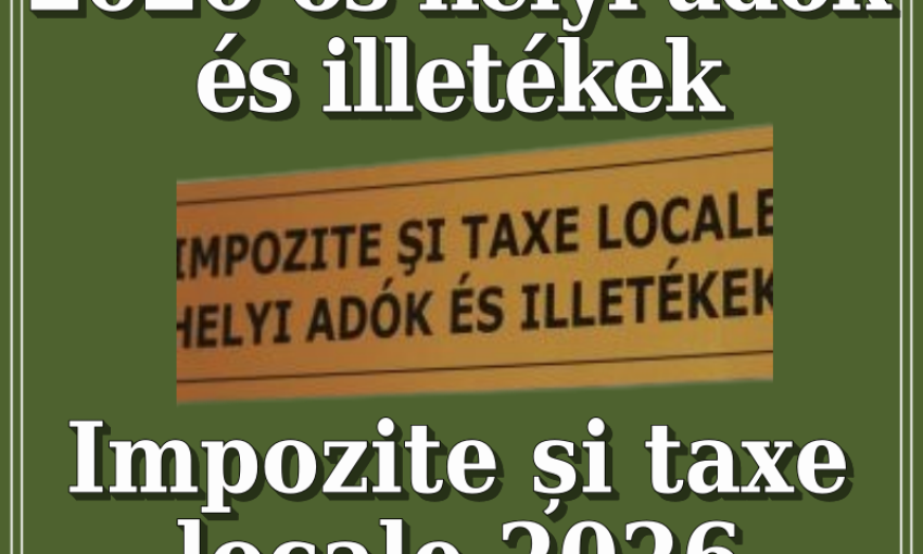 Tájékoztatás a helyi adók és illetékek 2026-tól érvényes változásairól