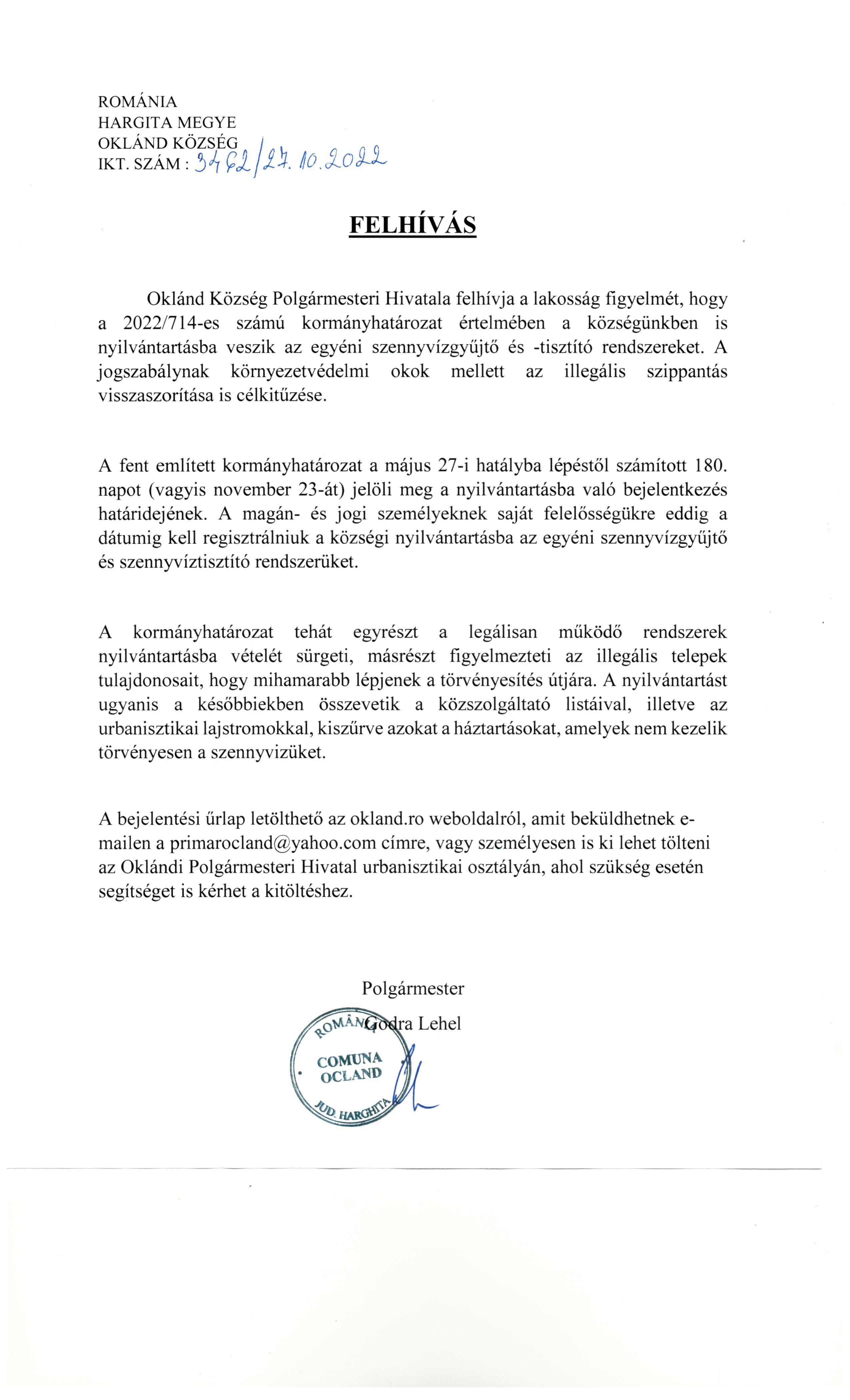 Felh&iacute;v&aacute;s.
